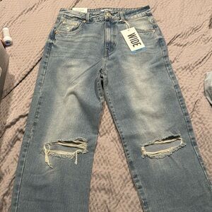 Wide leg jeans